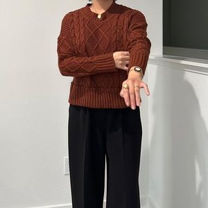 Dusty Pink/Orange Sweater Perfect for Sweater Weather